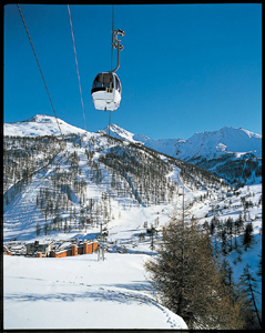 Sestriere, where I went on the 11th January 2004